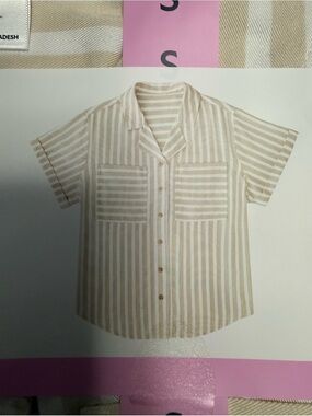Members Mark Camp Shirt. NWT. Size Small.